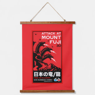 Japanse Kaiju-aanval op Fiji Hangend Wandkleed