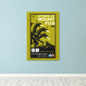 Japanse Kaiju Art Canvas Afdruk (Insitu (Houten vloer))