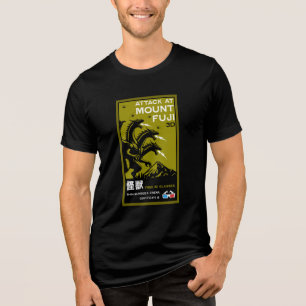 Japanse Kaiju Art Tri-Blend Shirt