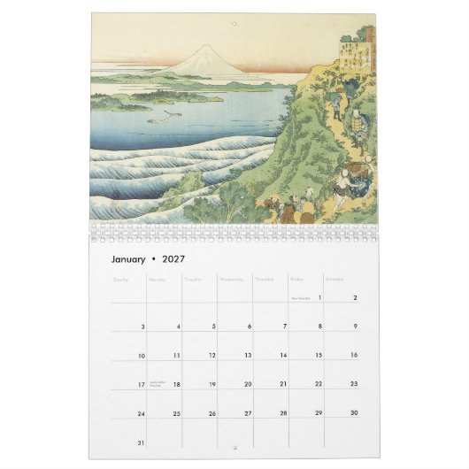  Japanse kalender (Jan 2027)