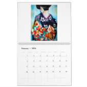 Japanse kalender voor Geisha en Koi Art (Feb 2026)