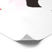 Japanse kalligrafie - "ありがとう"(Arigato) Poster (Hoek)