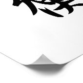 Japanse Kanji for Balance - Kinkou Poster (Hoek)