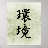 Japanse Kanji for Environment - Kankyou Poster (Voorkant)