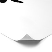 Japanse Kanji for Good Fortune - Fuku Poster (Hoek)