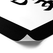 Japanse Kanji for Hope - Kibou Poster (Hoek)