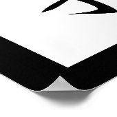 Japanse Kanji for Twins - Futago Poster (Hoek)