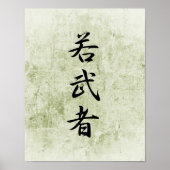 Japanse Kanji for Young Warrior - Wakamushu Poster (Voorkant)