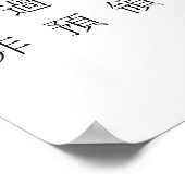 Japanse kanji-grafiek - vijfde graad poster (Hoek)