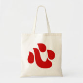 Japanse Kanji Hart 【Shin/Kokoro】 心 Tote Bag (Voorkant)