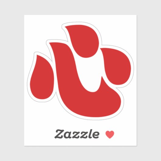 Japanse Kanji Heart 【 Shin/Kokoro 】 心 Sticker (Vel)
