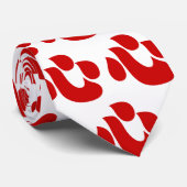 Japanse Kanji Heart 【 Shin/Kokoro 】 心 Stropdas (Opgerold)