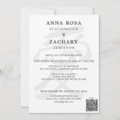 *~* Japanse Kanji RSVP QR AR27 Wedding Kaart (Achterkant)