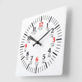 Japanse Kanji tekenmerken Numerals Home Kantoor Vierkante Klok (Hoek)