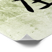 Japanse Kanji voor Accupressure - Shiatsu Poster (Hoek)