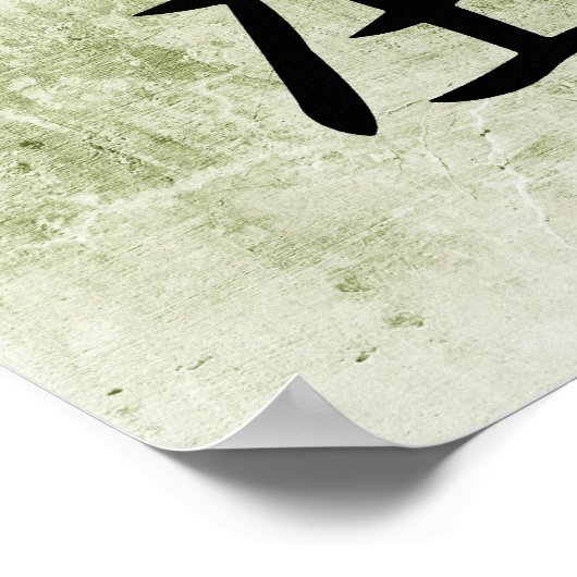 Japanse Kanji voor Accupressure - Shiatsu Poster (Hoek)