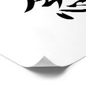 Japanse Kanji voor Belief - Shinnen Poster (Hoek)