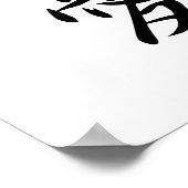 Japanse Kanji voor Beloved - Saiai Poster (Hoek)