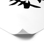 Japanse Kanji voor Bonsai - Bonsai Poster (Hoek)