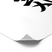 Japanse Kanji voor Courage - Yuuki Poster (Hoek)