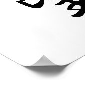 Japanse Kanji voor Desire - Yokubou Poster (Hoek)