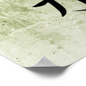 Japanse Kanji voor Energie - Seiryoku Poster (Hoek)