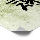 Japanse Kanji voor Gratitude - Kansha Poster (Hoek)