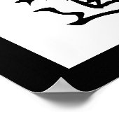 Japanse Kanji voor Judo - Juudou Poster (Hoek)