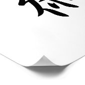 Japanse Kanji voor Jujutsu - Juujutsu Poster (Hoek)
