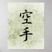 Japanse Kanji voor Karate - Karate Poster (Voorkant)