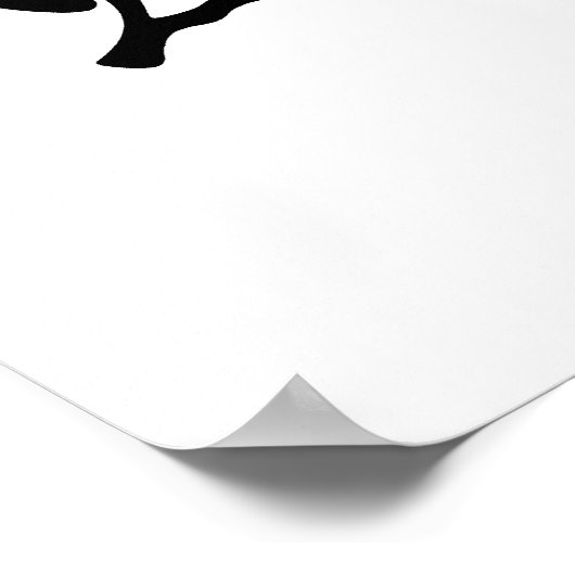 Japanse Kanji voor karp - Koi Poster (Hoek)