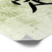 Japanse Kanji voor tegenstrijdigheid - Hitei Poster (Hoek)