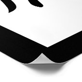 Japanse Kanji voor tijger - Tora Poster (Hoek)