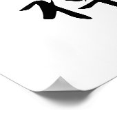 Japanse Kanji voor Zazen - Zazen Poster (Hoek)