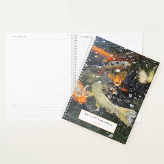 Japanse karp Koi Vis die goed zwemt Planner (Display)