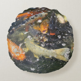 Japanse karp Koi viszwemmen Rond Kussen