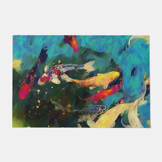 Japanse karper deur mat (Voorkant)