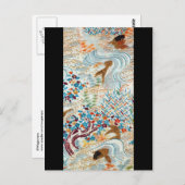 Japanse karper en stromend water Briefkaart (Voorkant / Achterkant)