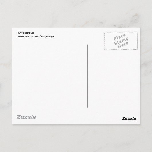 Japanse karper en stromend water Briefkaart (Achterkant)