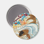 Japanse karper en stromend water Magneet (Voorkant / Achterkant)
