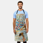  Japanse karper en stromend water Schort (Gedragen)