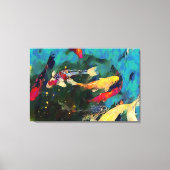Japanse karper gestrekte canvas Print (Voorkant)