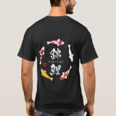 Japanse karper (Koi of Nishikigoi) T-shirt (Achterkant)
