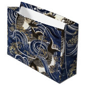 Japanse karpers Gift Bag Groot Cadeauzakje (Voorkant Gekanteld)