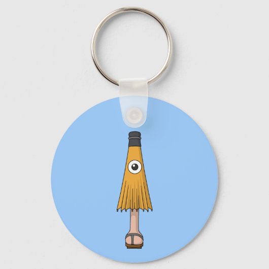 Japanse Kasaboake (paraplu geest): Cool Yokai Sleutelhanger (Achterkant)