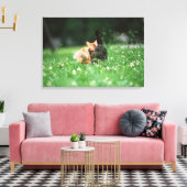 Japanse kat 4 canvas afdruk (Insitu (Woonkamer))