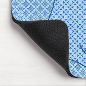 Japanse kat - Blauwe Kimono druk Muismat (Hoek)