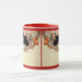  Japanse kat die spinnenkunst bekijkt Mok (Midden)