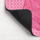 Japanse kat - Fuchsia roze batik Muismat (Hoek)