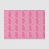 Japanse kat - Fuchsia roze batik Tissuepapier (Voorkant)